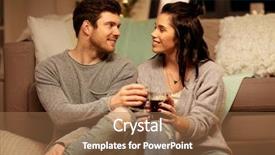  Presentation with people - Slides featuring cola - hygge leisure and people concept background and a  colored foreground