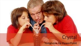  Presentation with underage drinking two teenagers having - PPT theme enhanced with cola drink - father and two daughters drinking background and a  colored foreground