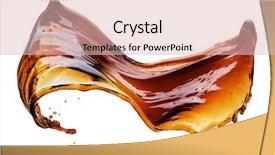  Presentation with splash - Beautiful slides featuring cola splash isolated on white backdrop and a  colored foreground