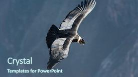  Presentation with flying - PPT layouts consisting of colca canyon in the peruvian background and a ocean colored foreground