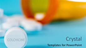  Presentation with gout - Theme enhanced with colchicine-pill-colchicine background and a light blue colored foreground