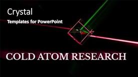  Presentation with quantum - Slide deck with cold-atom-research-investigates-quantum and a black colored foreground