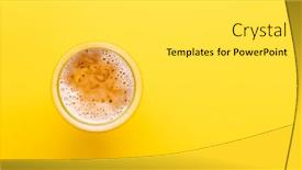  Presentation with cold beer - Theme featuring cold-beer-on-a-bright background and a light gray colored foreground