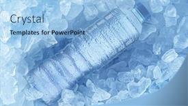  Presentation with cold water - Slides enhanced with cold-bottle-of-water-over background and a light blue colored foreground