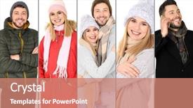  Presentation with clothes - Presentation consisting of cold calling - set with people in warm background and a coral colored foreground