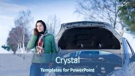  Presentation with woman car driver map - Theme consisting of having a fight at school background and a  colored foreground.