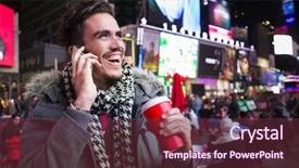  Presentation with creation of man - PPT layouts enhanced with cold calling - young handsome man wearing background and a tawny brown colored foreground