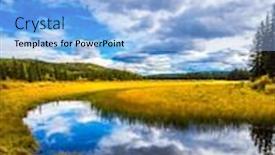  Presentation with automobile - Slide set with cold cloudy autumn day near the bighorn highway in the canadian rockies the cordillera system of north america the concept of ecological active automobile and photo tourism background and a light blue colored foreground