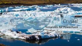  Presentation with cold water - Audience pleasing PPT theme consisting of cold-day-in-july-iceland backdrop and a light blue colored foreground