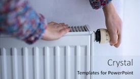  Presentation with sad woman lonely - Slide deck consisting of cold-depressed-mid-aged-woman background and a  colored foreground