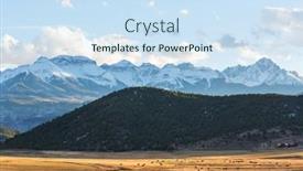  Presentation with fall season - Slide deck featuring cold-late-autumn-in-colorado background and a sky blue colored foreground