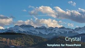  Presentation with fall season - Slides consisting of cold-late-autumn-in-colorado background and a ocean colored foreground