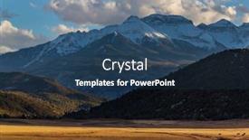  Presentation with fall season - Presentation theme consisting of cold-late-autumn-in-colorado background and a ocean colored foreground