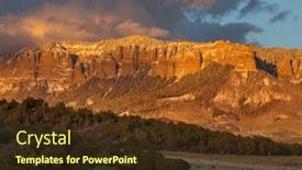  Presentation with fall season - Presentation theme featuring cold-late-autumn-in-colorado background and a tawny brown colored foreground