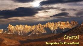  Presentation with fall season - Slides with cold-late-autumn-in-colorado background and a tawny brown colored foreground
