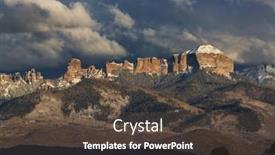  Presentation with fall season - Presentation design with cold-late-autumn-in-colorado background and a dark gray colored foreground