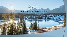  Presentation with fall season - Presentation with cold-late-autumn-in-colorado background and a light blue colored foreground