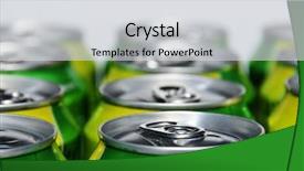  Presentation with soda - Beautiful PPT layouts featuring cold storage - closeup of a lot backdrop and a light gray colored foreground