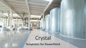  Presentation with brewery - Beautiful PPT layouts featuring cold storage - equipment for the brewery large backdrop and a light gray colored foreground
