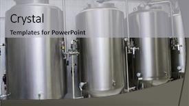  Presentation with cold beer - Theme consisting of cold storage - fresh beer on a small background and a light gray colored foreground