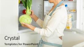  Presentation with refrigerator - Audience pleasing PPT theme consisting of  backdrop and a  colored foreground