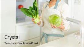  Presentation with refrigerator - Theme having  background and a  colored foreground