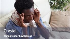  Presentation with stress - PPT layouts having cold stress - sick black man background and a ocean colored foreground