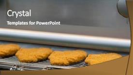  Presentation with food industry - Amazing PPT layouts having cold warehouse - food industry equipment for semi-finished backdrop and a gray colored foreground