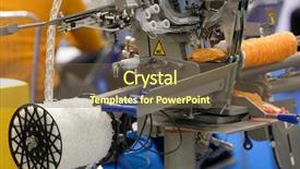  Presentation with food industry - Presentation theme with cold warehouse - food industry equipment background and a  colored foreground