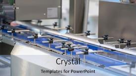  Presentation with food industry - Amazing presentation theme having cold warehouse - food industry equipment backdrop and a  colored foreground