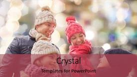  Presentation with light and people - Amazing presentation having cold weather - family childhood season holidays backdrop and a red colored foreground