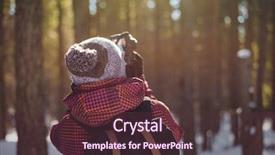  Presentation with corruption in judiciary photos - PPT theme consisting of cold weather - photographer woman taking photos background and a  colored foreground