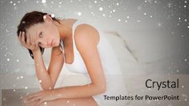  Presentation with composite - PPT layouts consisting of cold weather stress - composite image of ill feeling background and a  colored foreground