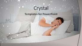  Presentation with sick building - Slides with cold weather stress - composite image of sick man background and a light gray colored foreground