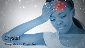  Presentation with highlighted urinary system - PPT layouts enhanced with cold weather stress - composite image of woman background and a light blue colored foreground