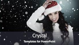  Presentation with methods to protect against unwanted precnancy in m - Slide deck having cold weather stress - confused brunette in santa hat background and a  colored foreground