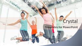  Presentation with class - Amazing slides having cold weather work - composite image of a snow backdrop and a  colored foreground