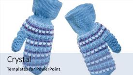 Presentation with wool - Cool new presentation theme with child protection two pairs - cold winter season wool clothing backdrop and a light blue colored foreground