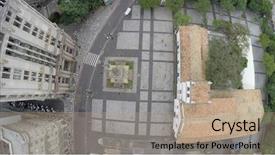  Presentation with aerial - Cool new slide deck with colegio in sao paulo brazil backdrop and a coral colored foreground