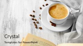  Presentation with book of life - Amazing PPT layouts having coler - still life with cup backdrop and a lemonade colored foreground