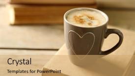  Presentation with book of life - Audience pleasing PPT layouts consisting of coler - still life with cup backdrop and a yellow colored foreground