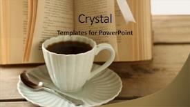  Presentation with book of life - Beautiful slide deck featuring coler - still life with cup backdrop and a  colored foreground