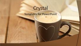  Presentation with book of life - Cool new PPT theme with coler - still life with cup backdrop and a  colored foreground