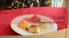  Presentation with macaroni cheese - Cool new theme with coleslaw mashed potatoes and gravy backdrop and a red colored foreground