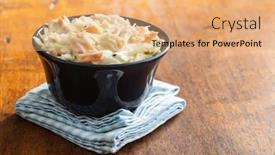  Presentation with mayonnaise - Amazing theme having coleslaw-salad-made-of-shredded backdrop and a coral colored foreground