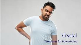  Presentation with back pain - Slides having colic - health problem and people concept background and a lemonade colored foreground