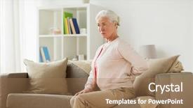  Presentation with neolithic age old - Theme consisting of colic - old age health problem background and a coral colored foreground