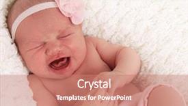  Presentation with baby crying - Amazing slides having colic - one week old newborn baby backdrop and a coral colored foreground
