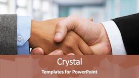  Presentation with shaking hands - Amazing slide set having international collaboration - business and office concept backdrop and a red colored foreground