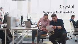  Presentation with collaborative - Slide deck consisting of collaborative-process-of-multicultural-skilled background and a white colored foreground